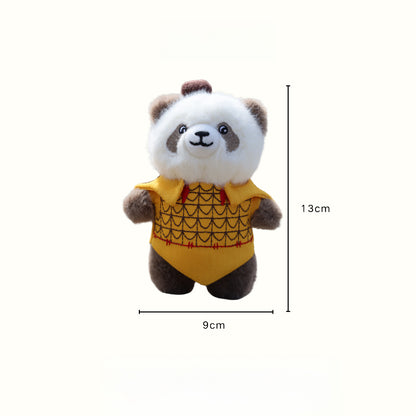 Panda Qizai Terracotta Warrior Plush Pendant