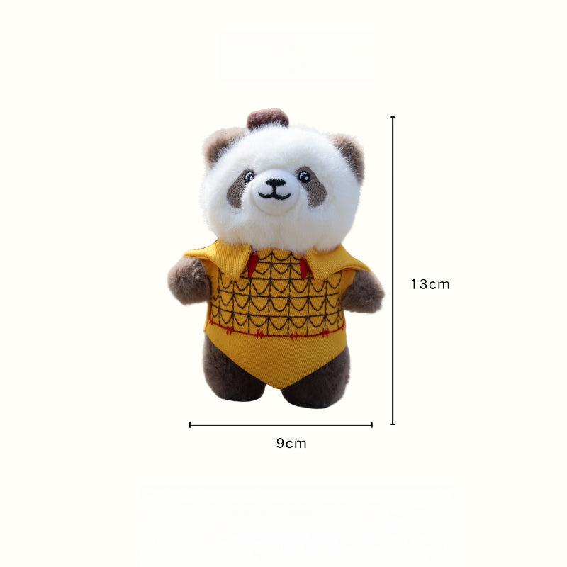 Panda Qizai Terracotta Warrior Plush Pendant