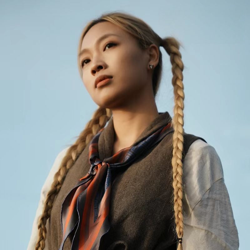 Yunxi Yongzhong Diamond-Pattern Scarf