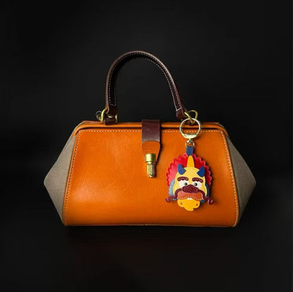 Xiezhi Mythical Beast PU Leather Pendant