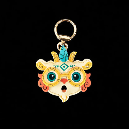 Auspicious Beasts Alliance Series – Baize (God of Wisdom & Learning) PU Leather Hanging Charm