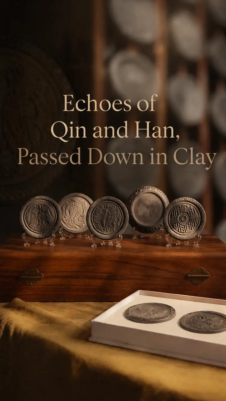 Qin & Han bricks and tiles—Ginkgo Leaf