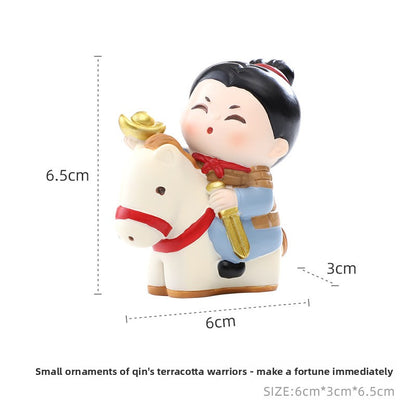 Xi'an merchandise souvenirs Qin Shi Huang Terracotta Warriors and Horses, resin refrigerator stickers, cute magnets, Shaanxi travel souvenir